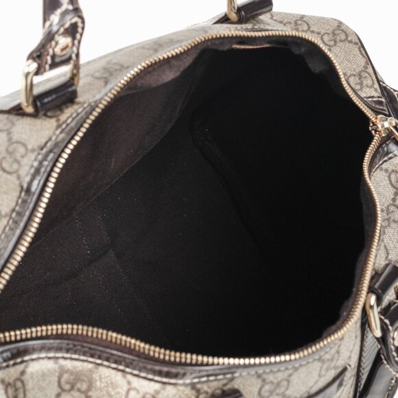 Gucci Brown Patent Medium GG Joy Boston Bag - Picture 12 of 14